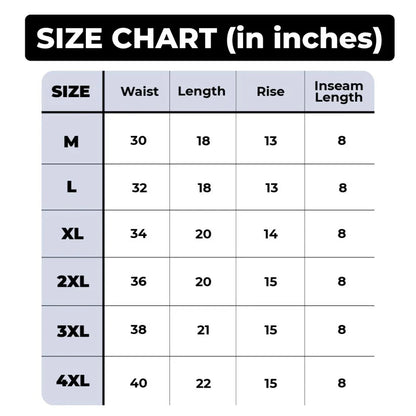 Pack of 4 Stretchable Premium High-Quality Cotton Shorts For Men