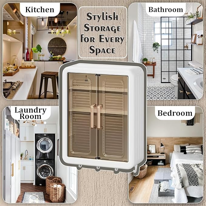 Minimalist Wall-Mounted Storage Box for The Bathroom