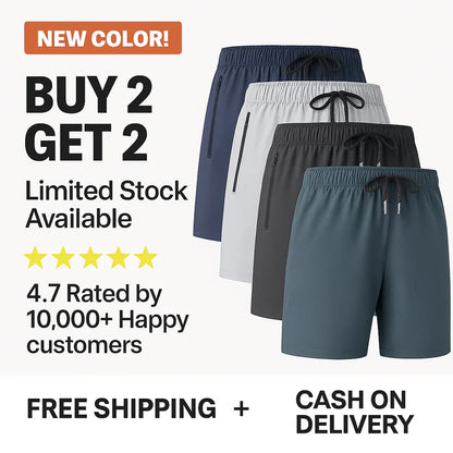 Pack of 4 Stretchable Premium High-Quality Cotton Shorts For Men